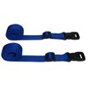 Webbing Strap with Quick Release Buckle, Pack of 2 (Blue,