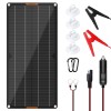 MHPOWOS 10W Solar Panel 12V Trickle Charger Battery Charger Kit