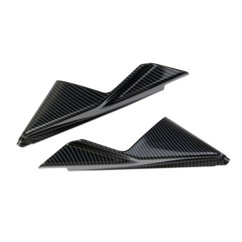 Fewshaw Carbon Fiber Style Inner Door A-Pillar Cover Trims Accessoriess