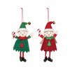 Gallerie II Elf Ornaments, Assortment of 2, A/2 Green