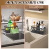 Kitchen Sink Organiser, Sponge Drain Rack Stainless Steel With Self-Draining