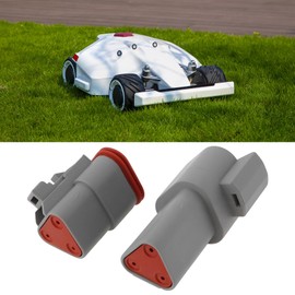 Create idea Set of 2 Lawnmower 3-Pin Charging Cable Plug Kit Compatible with Mammotion Yuka Luba