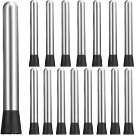 16 Pcs Cocktail Muddlers Stainless Steel Muddler for Cocktails, 8.3 in/21 cm Drink Muddler, Muddler for Cocktails Set, Perfect for Home Bar and Kitchen Mixing