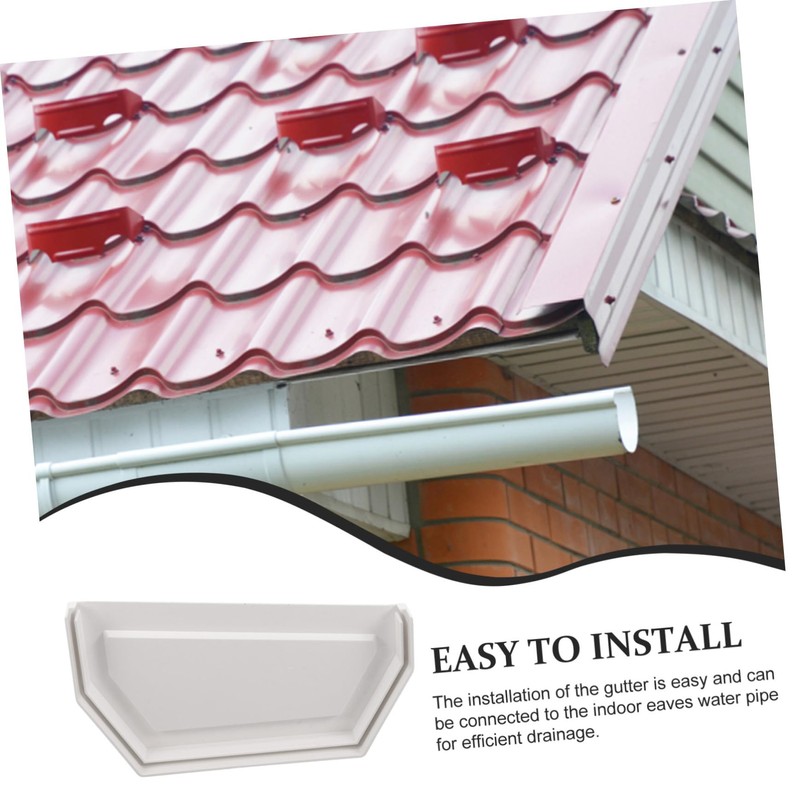 KONTONTY Gutter Parts Accessories Gutter End Caps Downspout End Cover