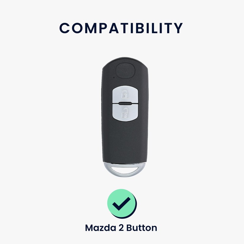 kwmobile Key Cover Compatible with Mazda - Carbon