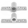 Pair Marine Oarlock Sockets 316 Stainless Steel Side Mounted Mirror
