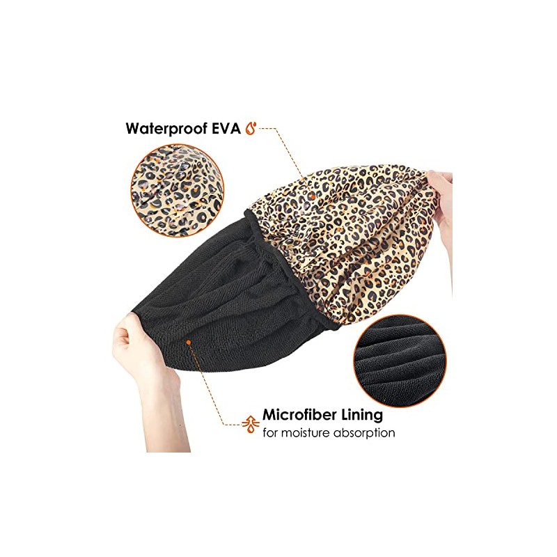 Auban Forro Rizo Mantiene Cabello Seco Gorro Ducha Mujer Baño