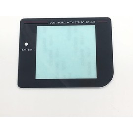 Glass Screen Lens Protective Lens Mirror for Game boy GB DMG Replacement (Black)