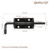 Quality Life Shed Door T-Handle Lock Latch Kit 4-3/4" Stem