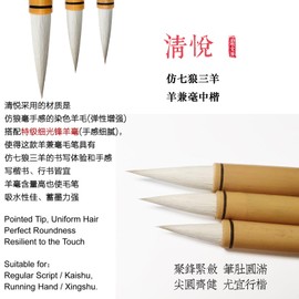 Professional Chinese Calligraphy Set, Extra fine Calligraphy Brush, 250ml Light-Glue Ink, 50pc Paper, Ink stone, Gift Chinese brush Set Japanese Sumi, Portable Roll-up Felt Mat (5pcs Set Odorless ink)