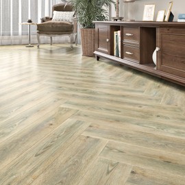 STICKEEP Peel and Stick Bathroom Floor Tiles 16 PCS Vinyl Tiles Peel and Stick Floor Tile Waterproof Laminate Flooring Sticky Tiles for Floor Vinyl Plank Temporary Flooring for Renters Bedroom Kitchen