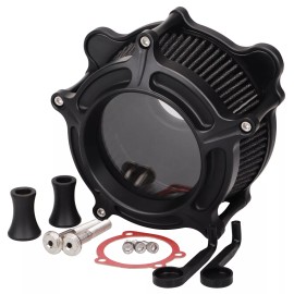 Unbranded Clear Air Filter Intake Cleaner For Harley Electra Glide Road Glide Softail Dyna
