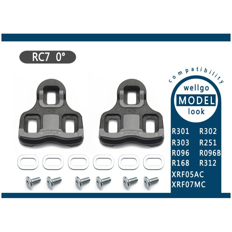 Look Keo Grip Pedal Cleats 0 Degree Float Black (0