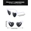Frienda 9 Pairs Heart Shaped Sunglasses Bachelorette Heart Sunglasses Gift