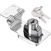ZiYuya Hasp Lock Right Angle 90°, Door Hinge Lock with
