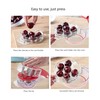 QIJING Cherry Pitter Tool 6-in-1 Fruit Pitter, Plastic, Neutral, ABS