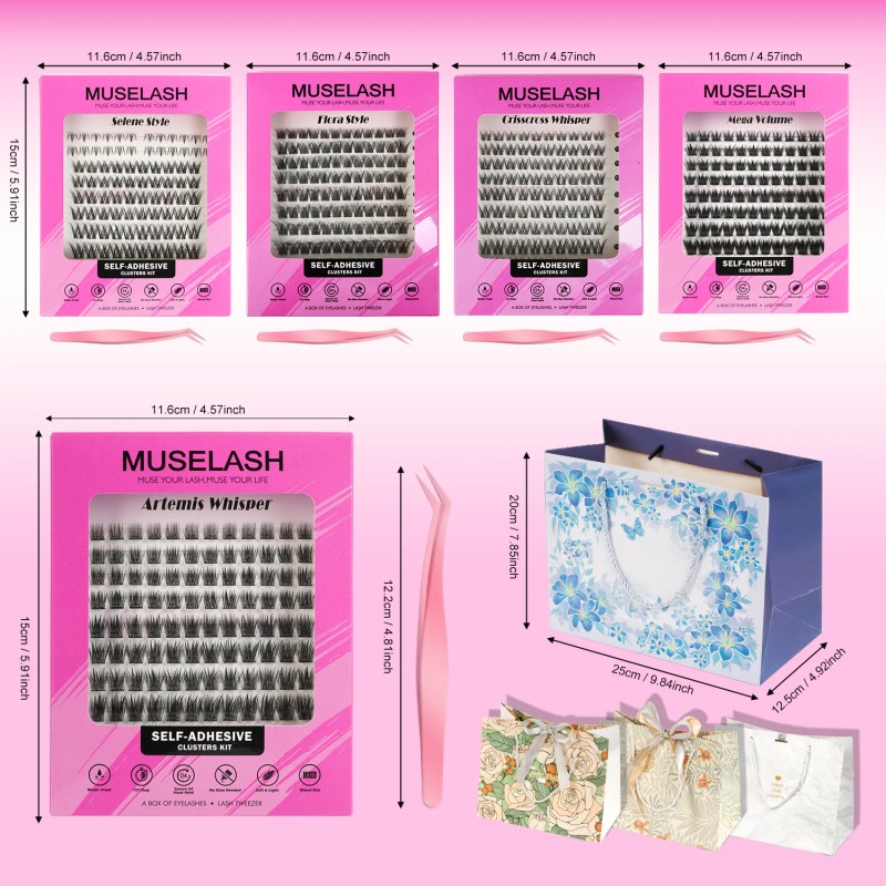 USA Ready to Ship 120pcs 8-16mm Pre-Glue Diy Lash Kit