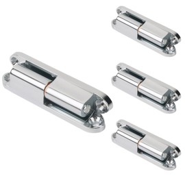 MAEXUS Pack of 4 Door Hinges, Zinc Alloy Door Hinges, Room Door Hinges, Automatic Folding Hinges, Screw-On Tape, High Load Capacity, Suitable for Front Doors, Cabinet Doors, Windows (6 cm)