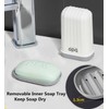 PFCTRJR Travel Soap Container, Soap Box soap Bar Holder,Travel Soap