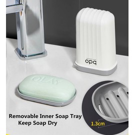 PFCTRJR Travel Soap Container, Soap Box soap Bar Holder,Travel Soap Case,Travel Soap Dish for Gym,School,Camping,Hiking, Leak Proof, 2 Packs