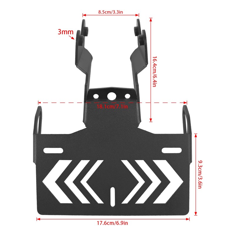 WORLDMOTOP Motorcycle License Plate Bracket Fender Eliminator Kit Replacement for