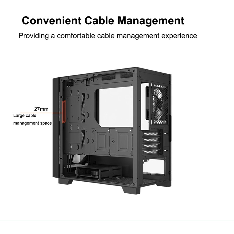 PCCOOLER CPS C3D310 Airflow M-ATX PC Case Mid Tower Desktop