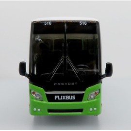 Iconic Replicas Prevost H345 Bus in The FlixBus Livery (Parent Company of Greyhound)-1/87 Scale-HO Scale Dimensions 5" Long, 1" Wide & 1" Tall New in The Box Well Detailed Both Inside and Out Rare!