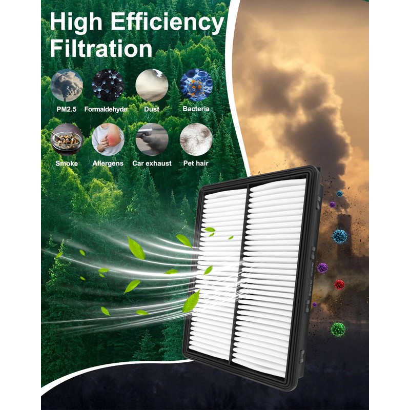 Dacall Engine & Cabin Air Filter Set Fit for Hyundai
