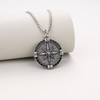 GAVU Compass Necklace for Men with Compass Pendant Small, Stainless
