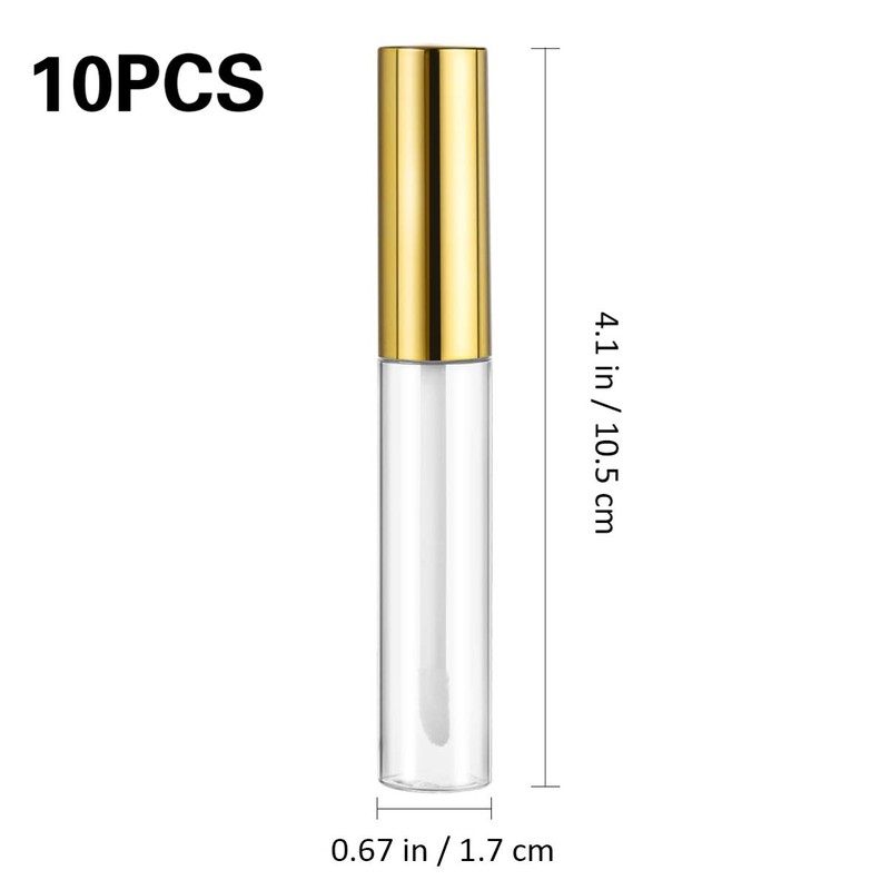Frcolor Lip Gloss Tube Lip 10ml Clear Container Divider Bottle