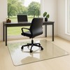 Yuzeyurun Tempered Glass Chair Mat, 46" x 36" Glass Office