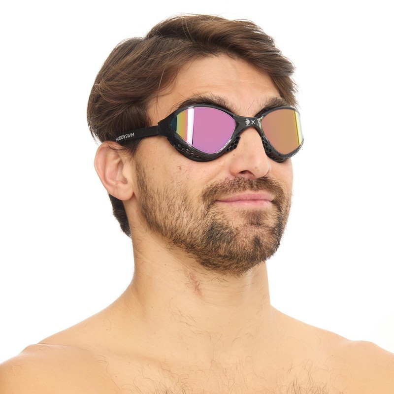 BUDDYSWIM Swimming Goggles OzeanX, Antifog with Panoramic XVISION Lenses. Protection