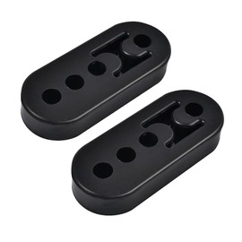 EVIL ENERGY Exhaust Hanger Rubber Adjustable Insulator Bushing Mount 4 Holes Universal 2Pcs
