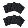 Gator Frameworks 2” Thick Acoustic Foam Pyramid Panels 12”x12”, Charcoal
