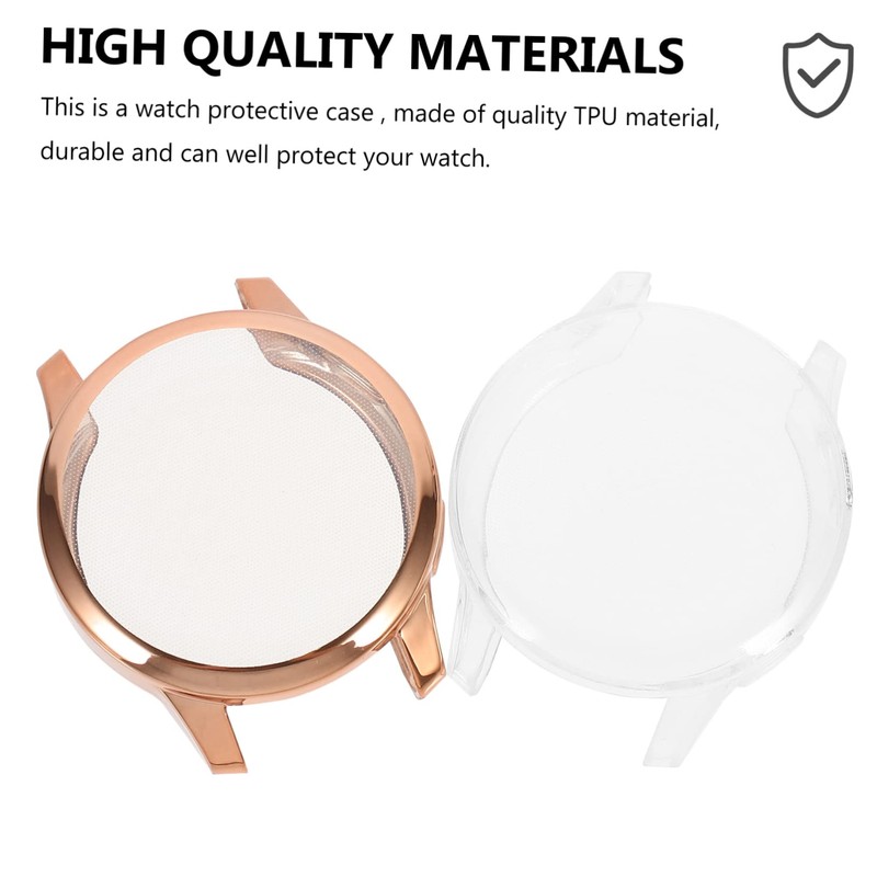 BIUDECO Anti-Scratched TPU Case for Transparent Plating Stylish Watch Shell
