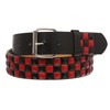 Snap On Punk Rock Star Pyramid Studded Checker Board Leather