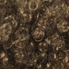 yuehong Short Dark Blonde Brown Curly Fluffy Afro Wig 70s