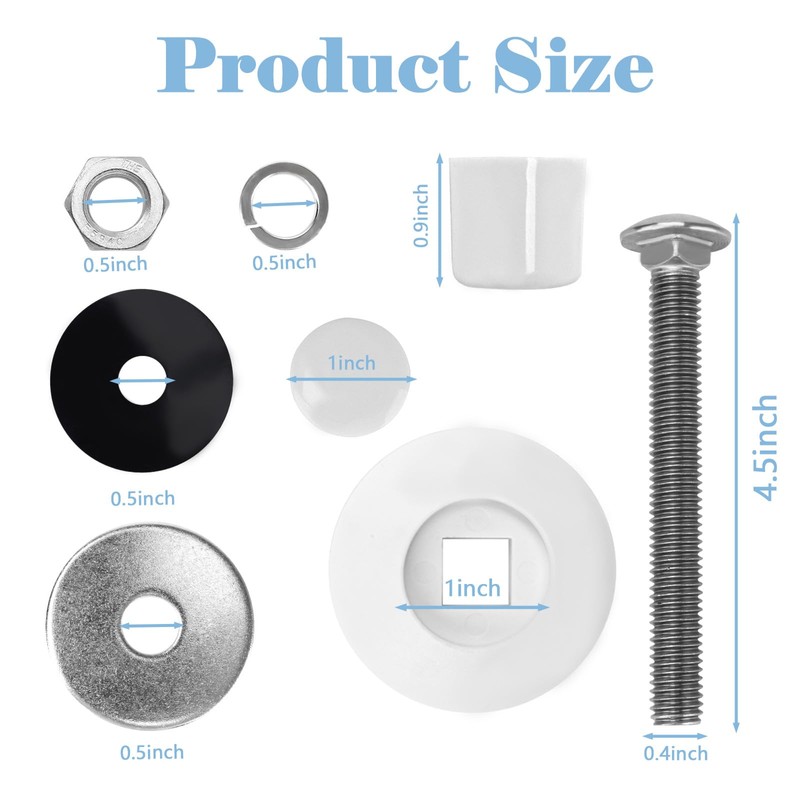 SuperDi Pool Diving Board Bolts Kit for Two Hole Residential