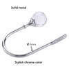BlueXP 2 Pack Metal Curtain Holdback Hook Crystal Ball U-Form