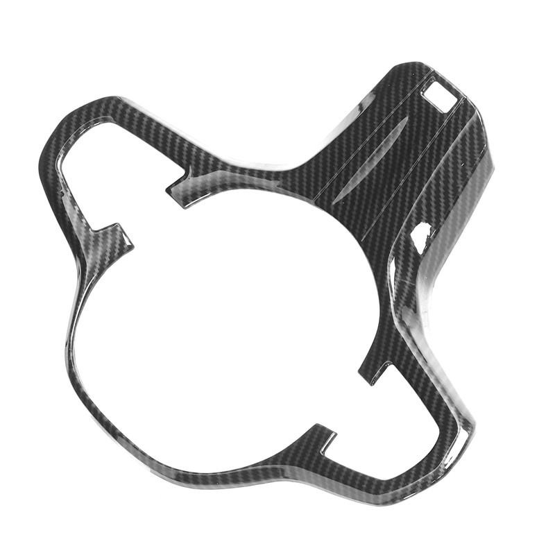 Steering Wheel Button Trim Cover Carbon Fiber Style Fits for