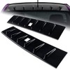 EPARTS Shark Fin Rear Roof Vortex Visor Spoiler Wing Fit