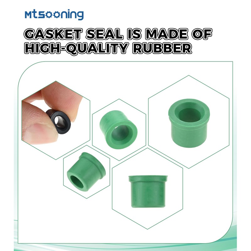 Mtsooning 100 PCS HVAC 1/4" Quick Coupler Charging Gaskets, O-Ring