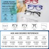 MARE AZZURO Large Reading Glasses Women Trendy Round Readers 1.00