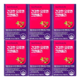 Nutrione Healthy Yoroen Cranberry 500mg x 60 capsules (6) / 뉴트리원 건강한 요로엔 크랜베리 500mg x 60캡슐 6개