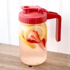 Cherry Red Pour & Store Pitcher Lid with Handle for