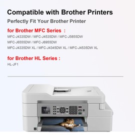 BOSSINK LC406 Ink Cartridges Compatible Replacement for Brother LC406 LC406 XL High Yield Work with MFC-J4335DW MFC-J4345DW MFC-J4535DW MFC-J5855DW MFC-J5955DW MFC-J6555DW Printer(4-Pack,1BK 1C 1M 1Y)