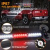 XRIDONSEN 35 inch Traffic Advisor Red White Emergency Light Bar