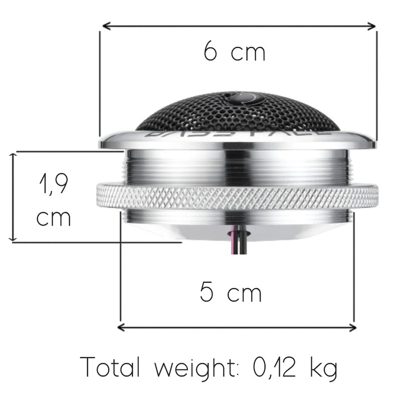 2 Bass Face Team SQ T.1 Tweeters 2.4 Inches 6