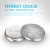 Tenergy CR2430 Battery, 3V Lithium Coin Battery for Car Key