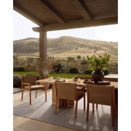 Loloi Amber Lewis Topanga Collection TOP-02 Natural/Silver 7'-10" x 10' Indoor/Outdoor Area Rug